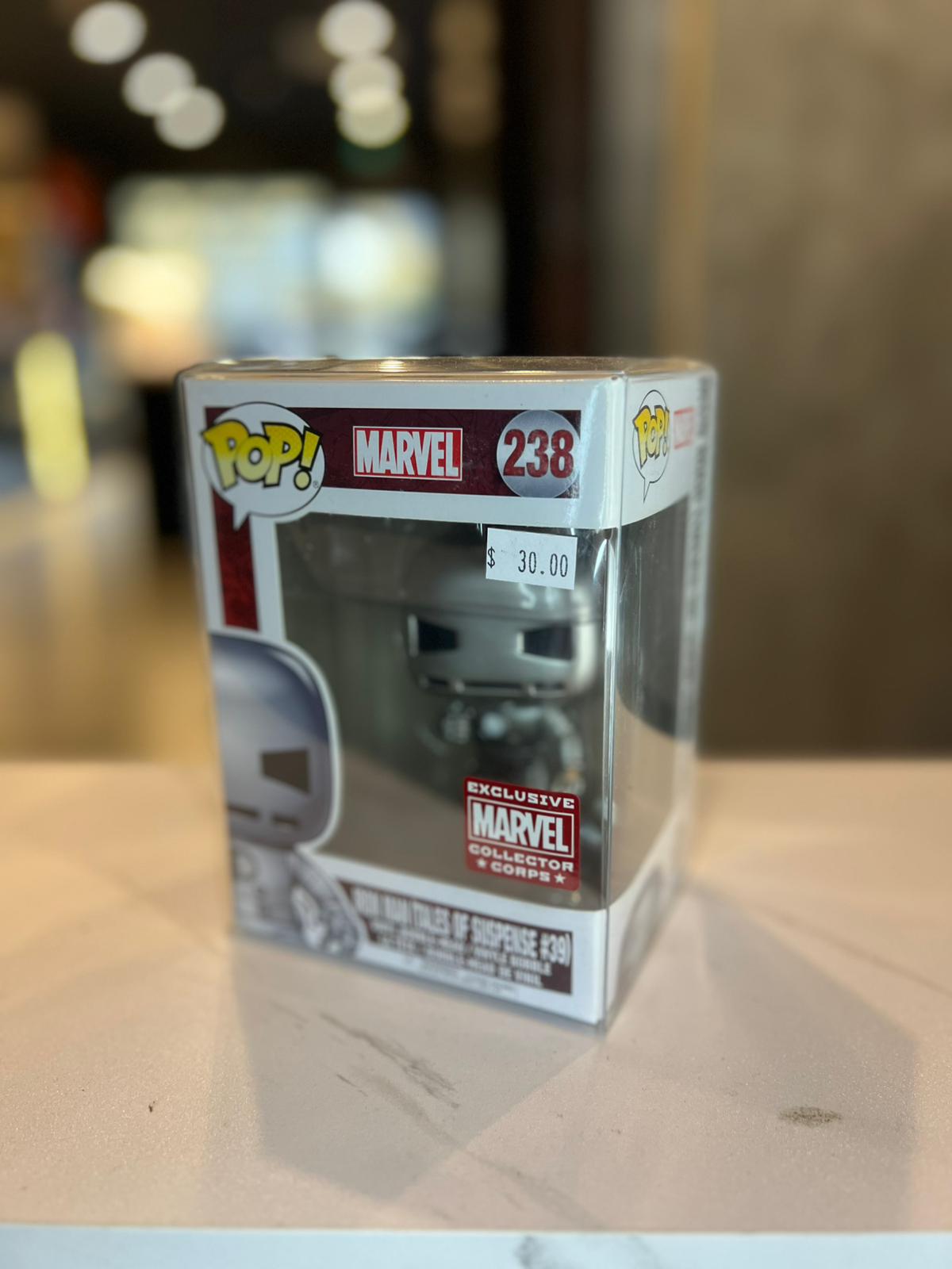 Funko Pop Marvel Iron Man Tales of Suspense 39 Silver 238 Collector Corps