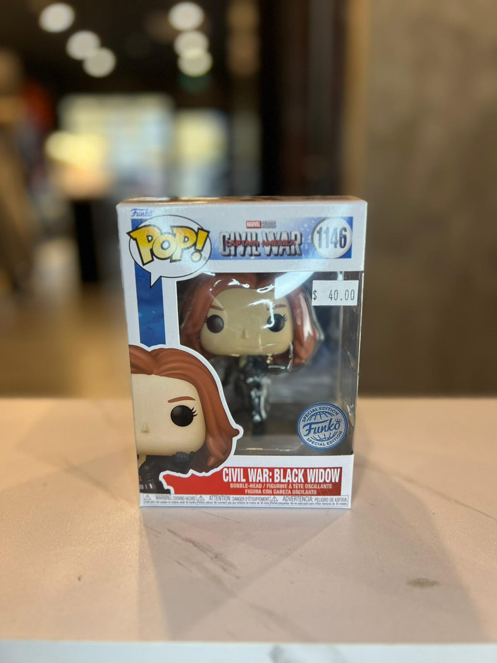 Funko Pop! Vinyl Black Widow #1146 Captain America Civil War Special Edition