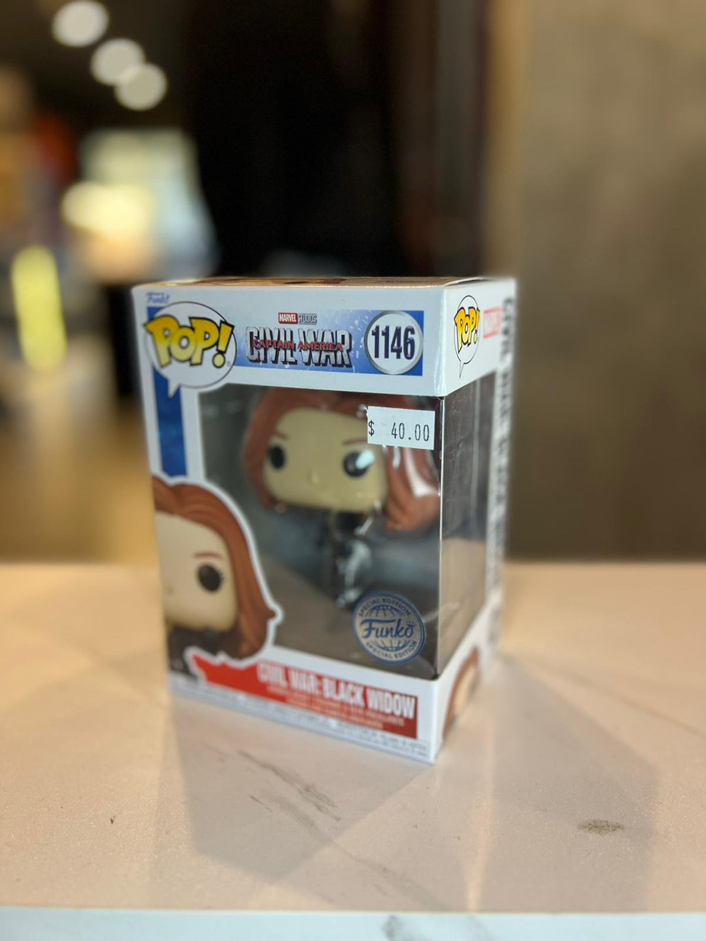 Funko Pop! Vinyl Black Widow #1146 Captain America Civil War Special Edition