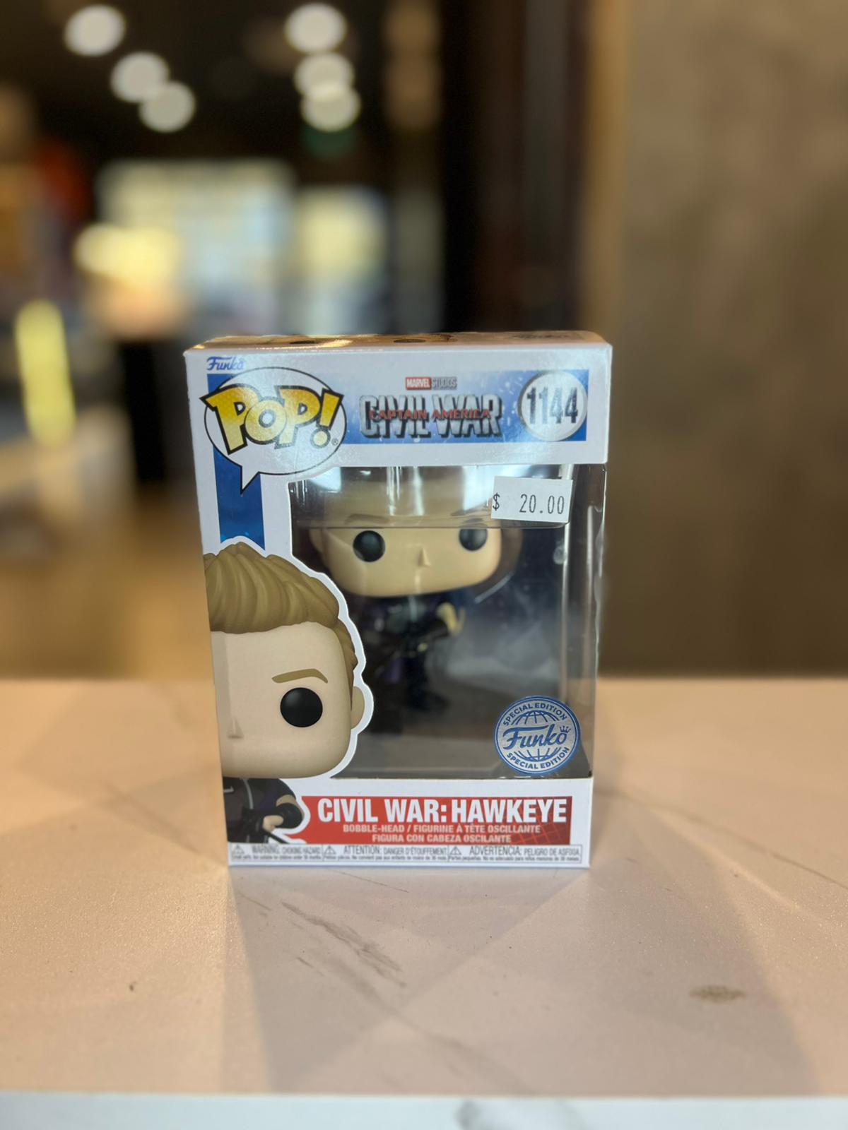 Hawkeye Civil War Pop 1144 Funko Special Edition