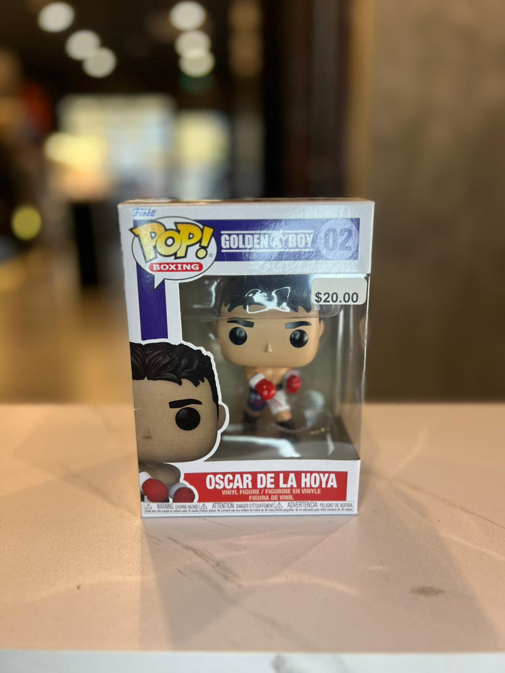 FUNKO POP SPORT BOXING - OSCAR DE LA HOYA VINYL BOXER FIGURE BRAND NEW #02 CHAMP