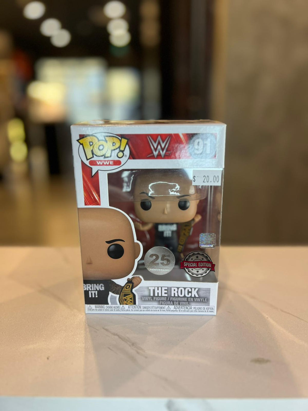 Funko Pop WWE The Rock With Belt #91