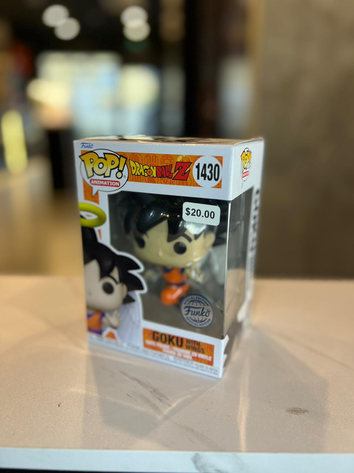 FUNKO POP! RARE Dragon Ball Z #1430 Goku with Wings GITD Chase Exclusive
