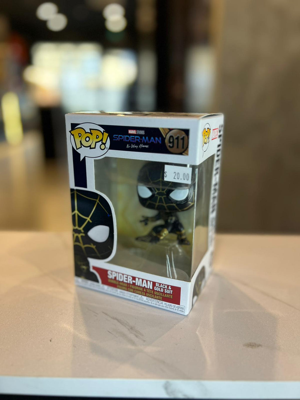 Funko Pop! Vinyl: Marvel - Spider-Man Black & Gold Suit #911