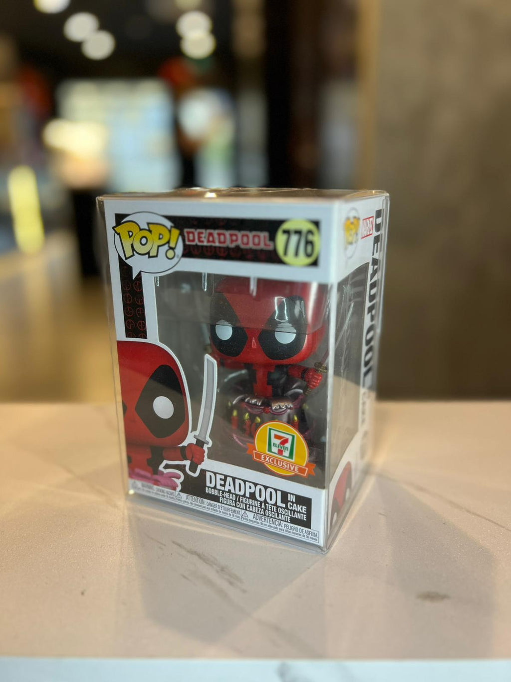 Deadpool- Deadpool In Cake #776 Funko Pop Vinyl. 7-Eleven Exclusive