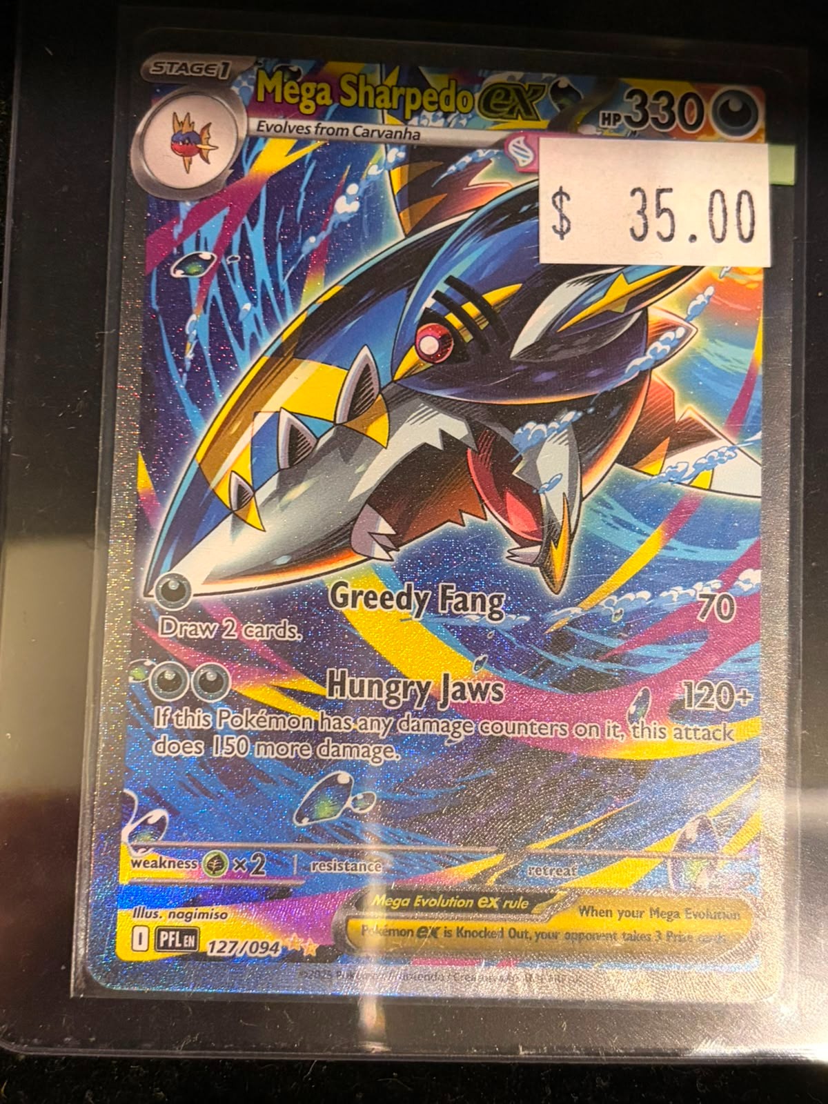Pokémon Mega Sharpedo ex 127/094