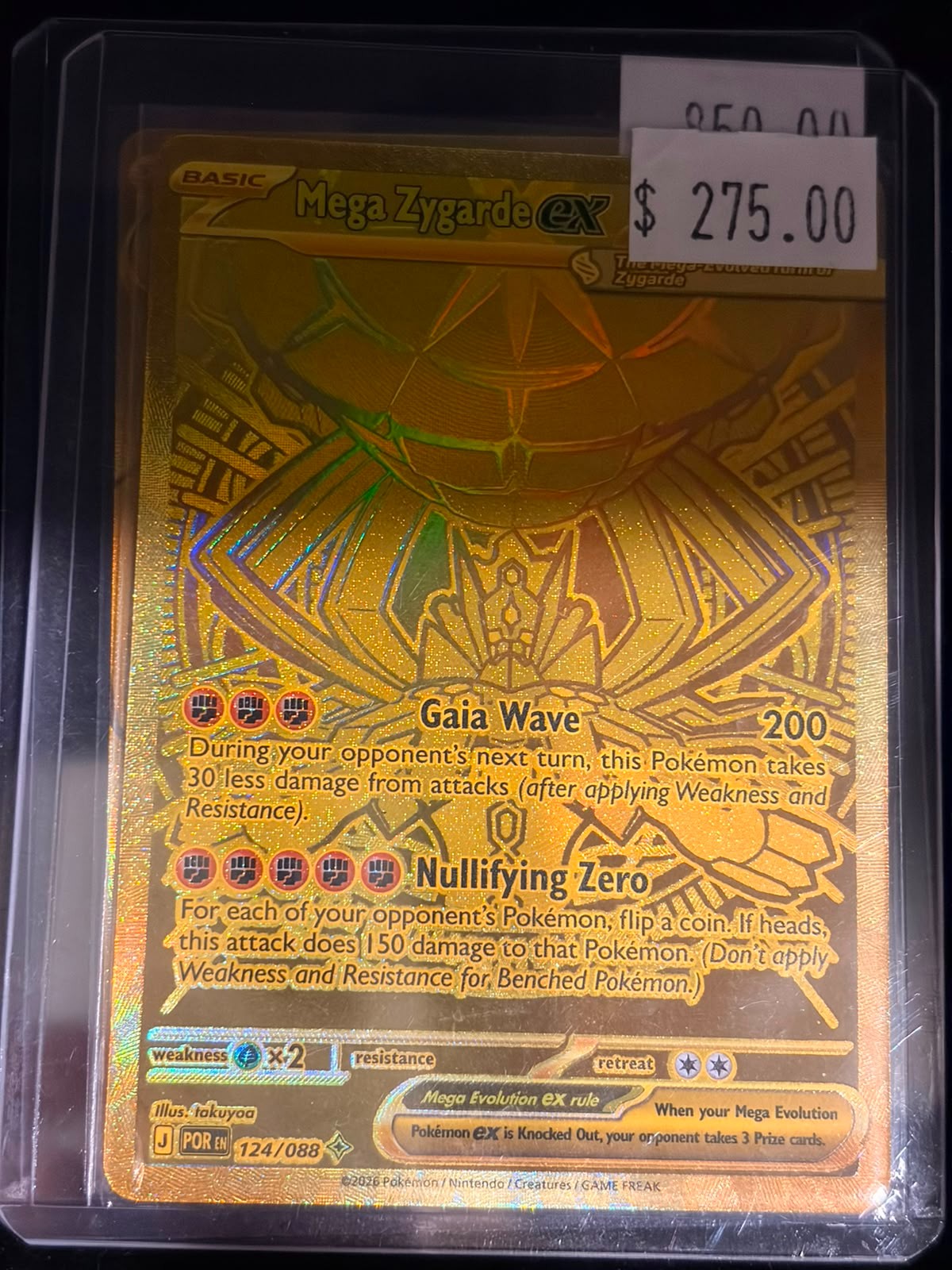 Pokémon Mega Zygarde ex 124/088
