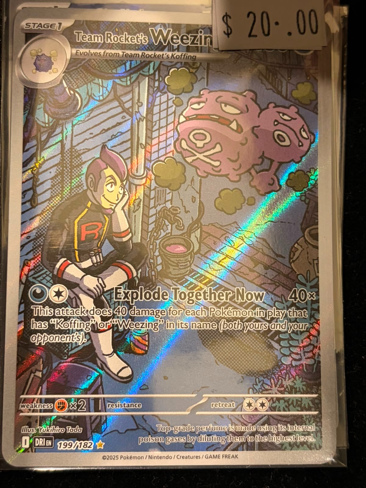 Pokémon Team Rocket's Weezing DRI 199/182
