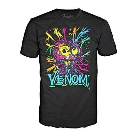 Funko Venom Eddie Brock Blacklight Pop and Tee (L)