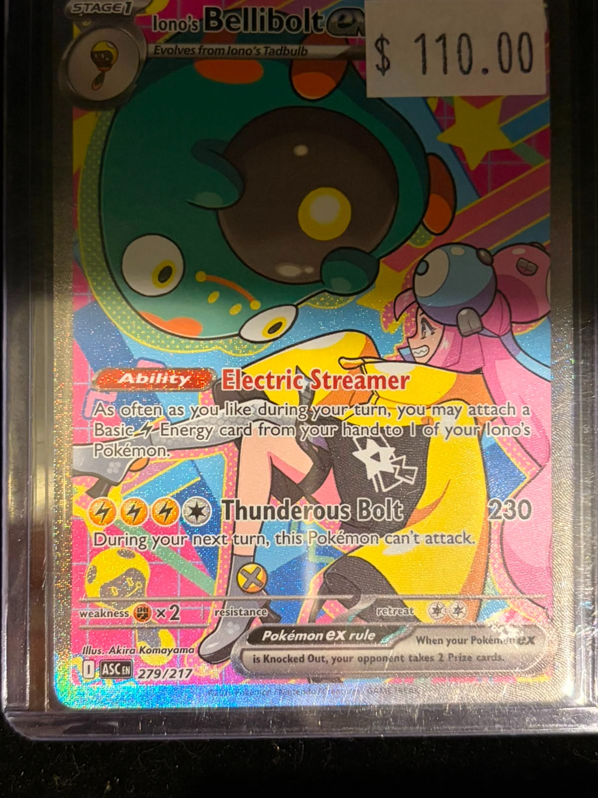 Pokémon Iono's Bellibolt ex 279/217