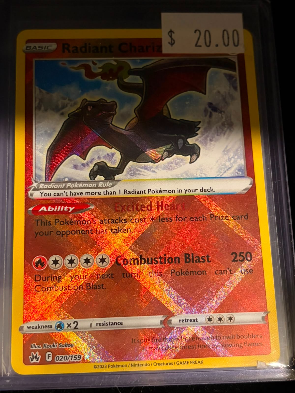 Pokémon Radiant Charizard 020/159