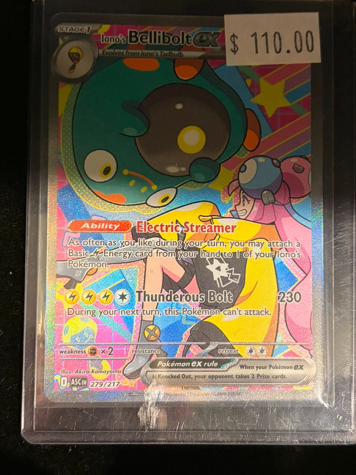 Pokémon Iono's Bellibolt ex ASC 279/217