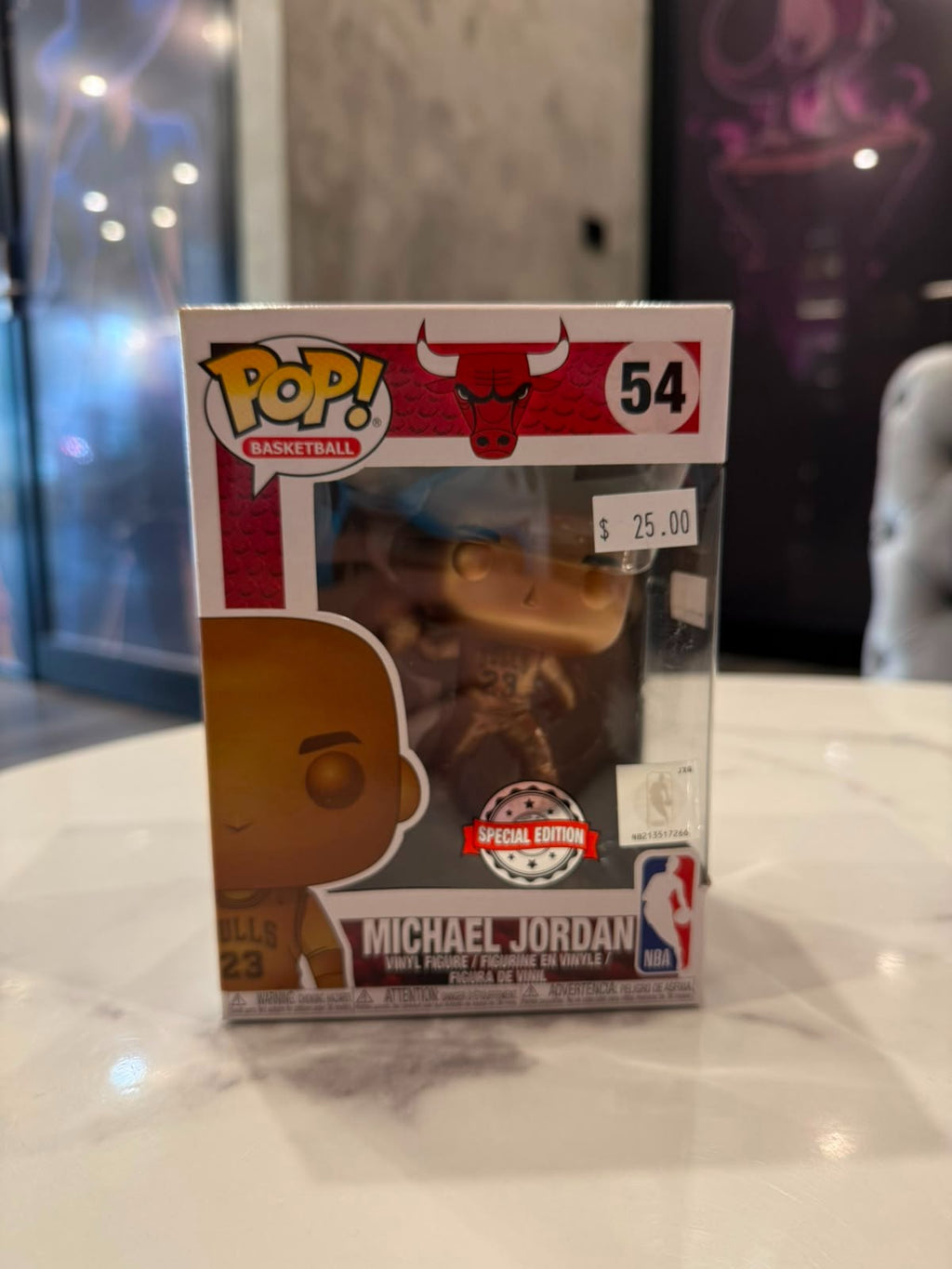 Pop! NBA Bulls Michael Jordan Bronze Exclusive Vinyl Figure