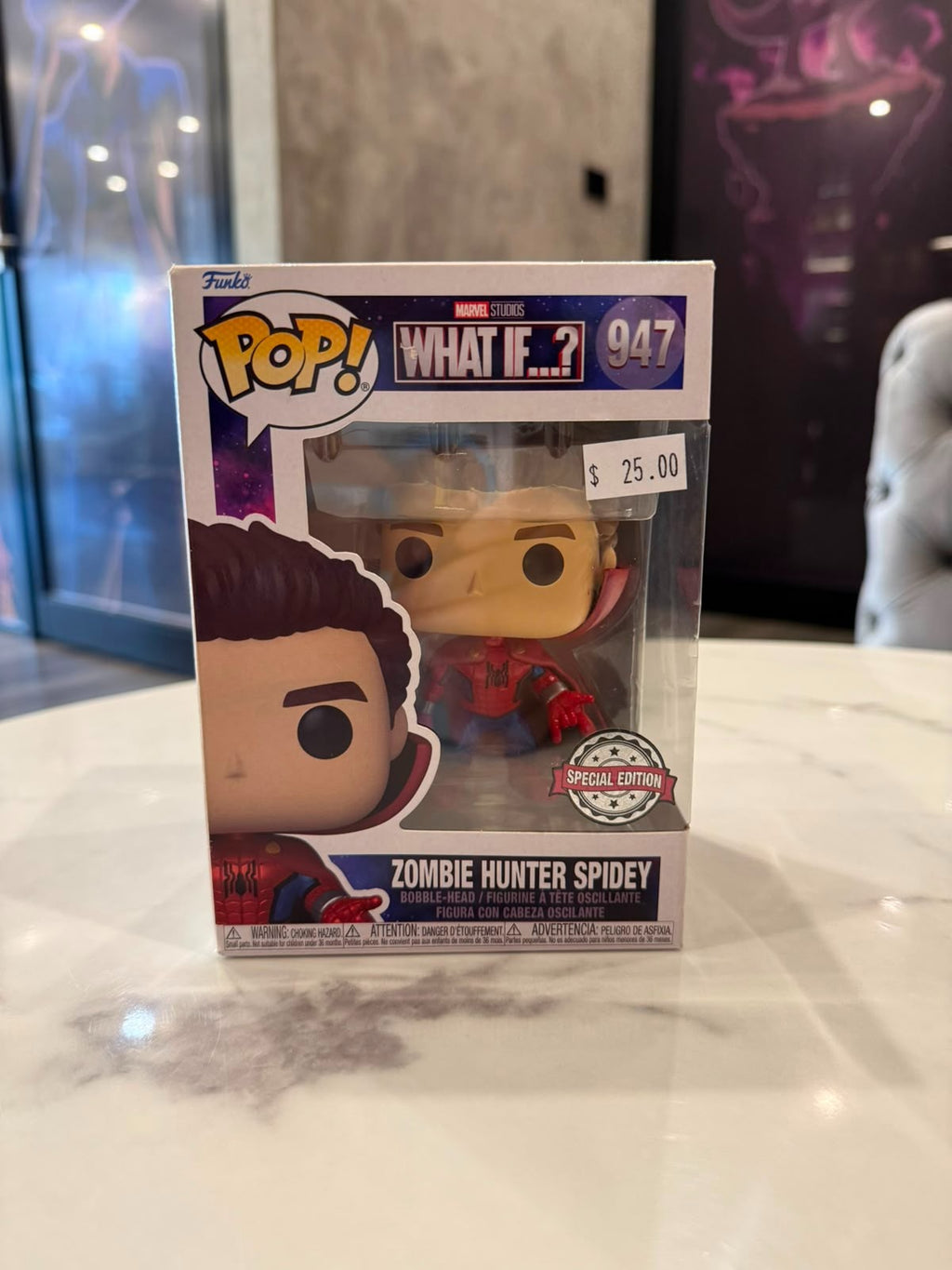 Funko Marvel What if...? Pop! Zombie Hunter Spidey #947 Exclusive