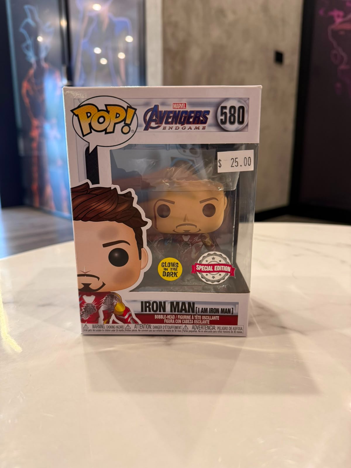 POP Avengers Endgame I Am Iron Man Glow In The Dark Vinyl Figure (Other)
