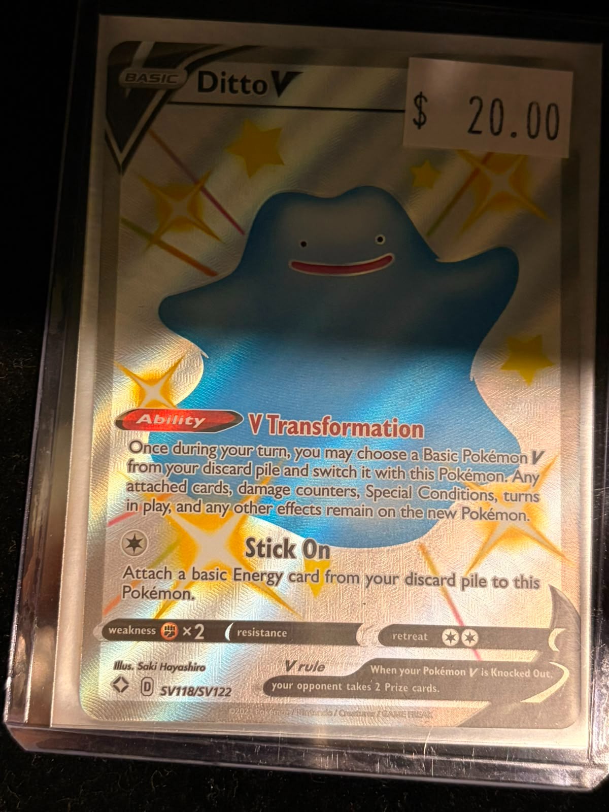 Pokémon Ditto V SV118/SV122