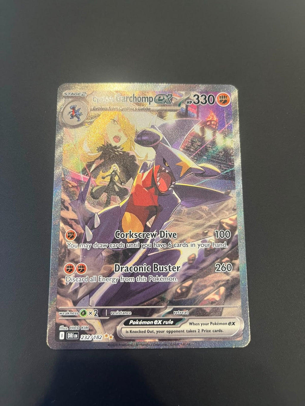 Pokémon Cynthia's Garchomp ex 232/182