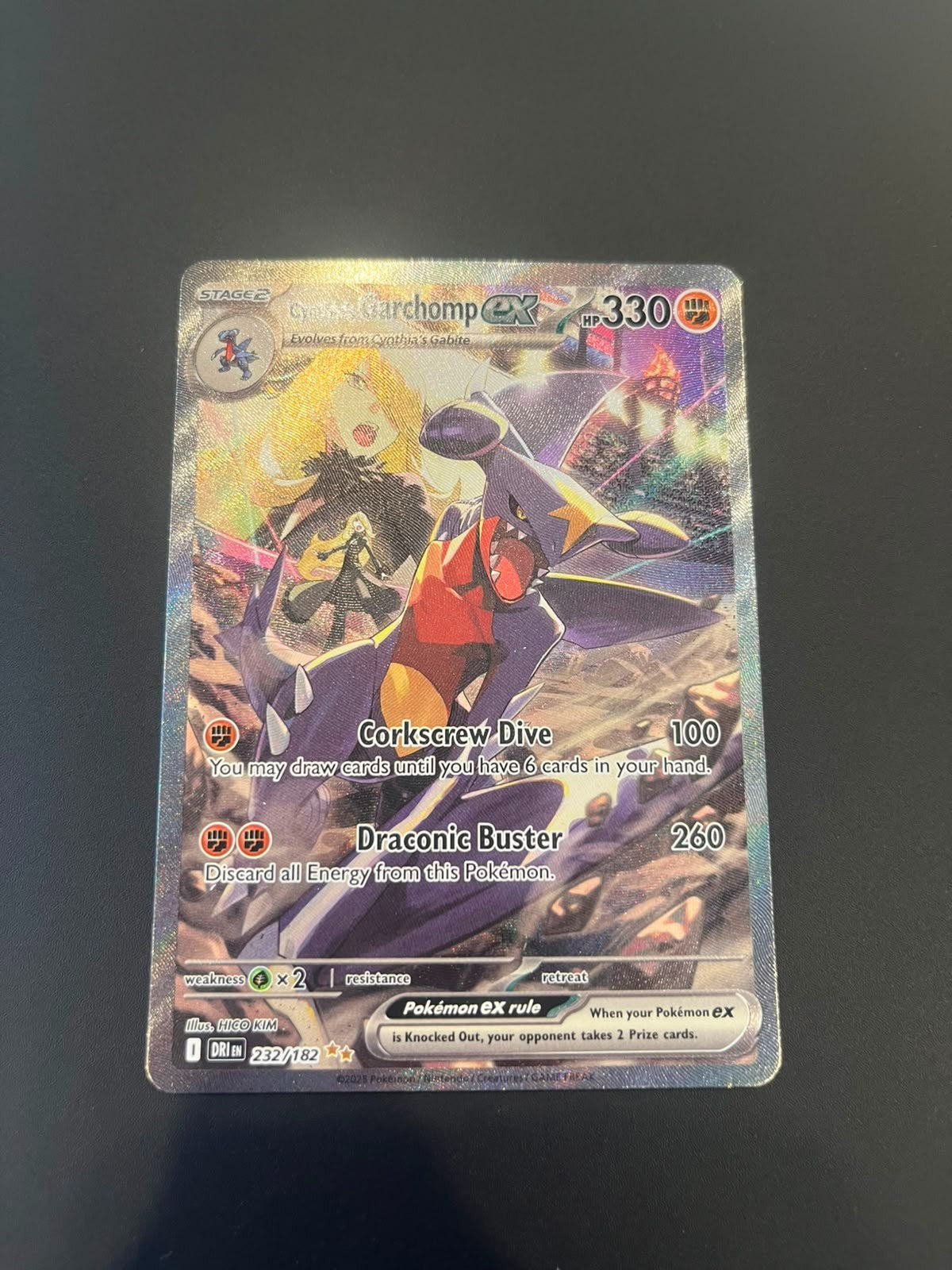 Pokémon Cynthia's Garchomp ex 232/182