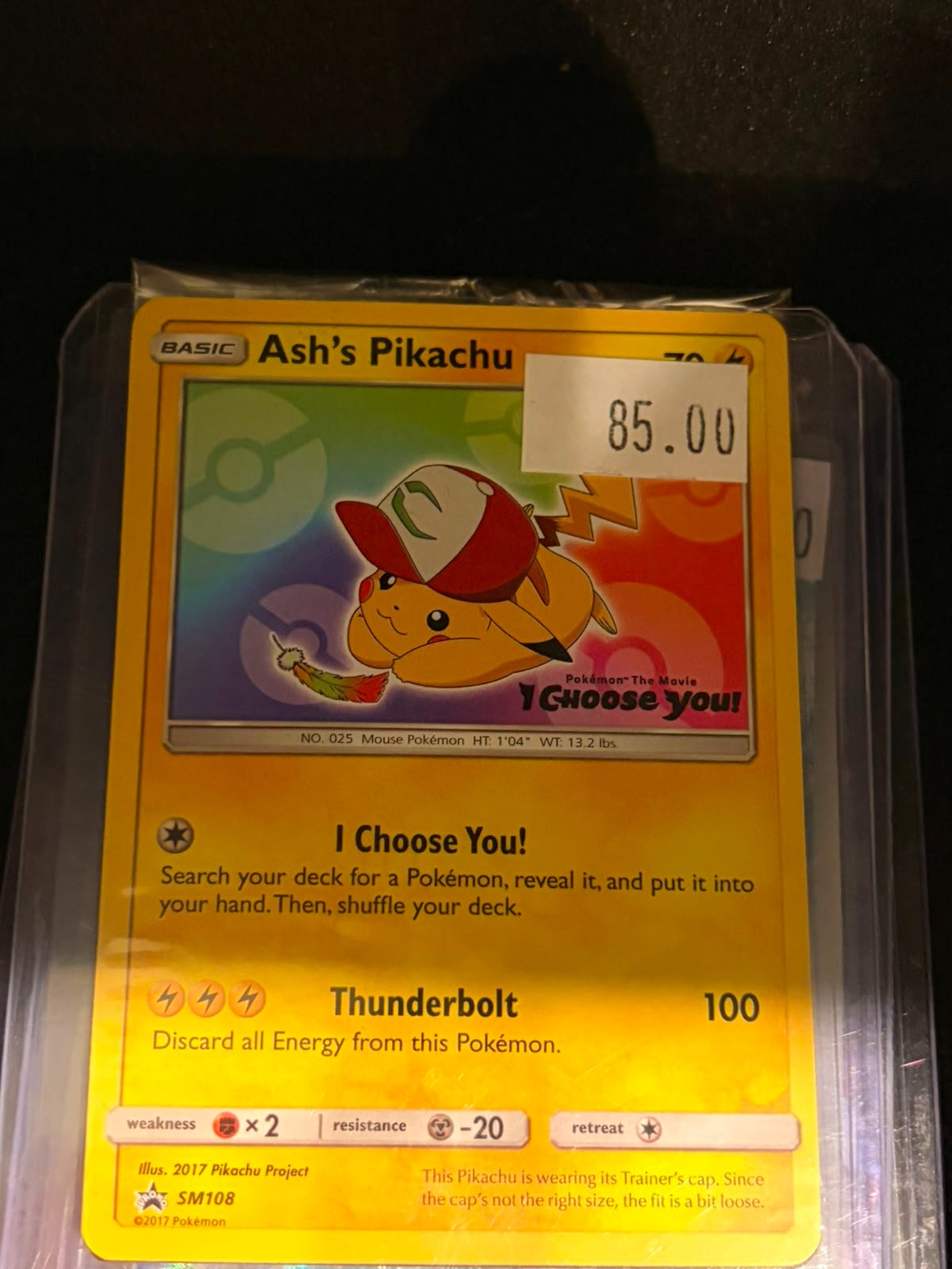 Pokémon Ash's Pikachu SM108