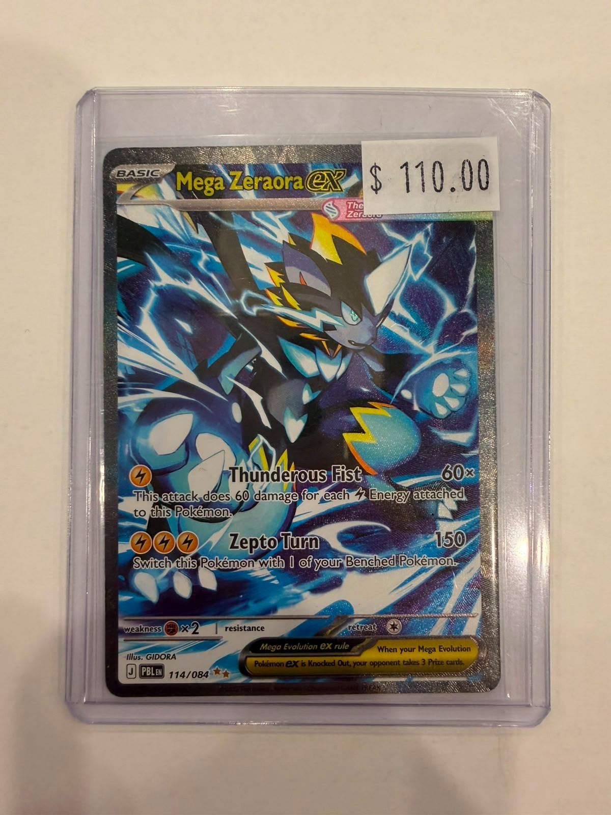 Pokémon Mega Zeraora ex 114/084