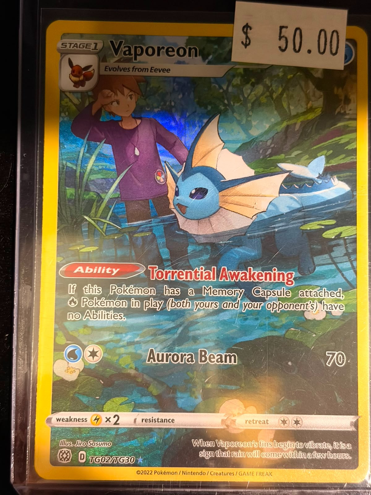 Pokémon Vaporeon TG02/TG30