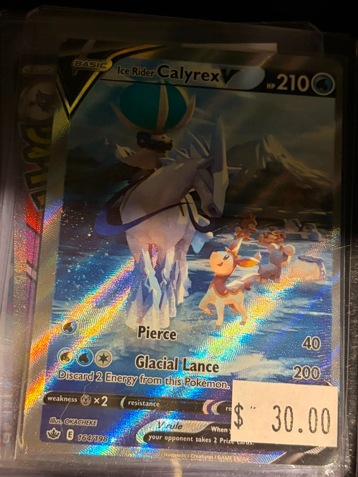 Pokémon Ice Rider Calyrex V 164/198