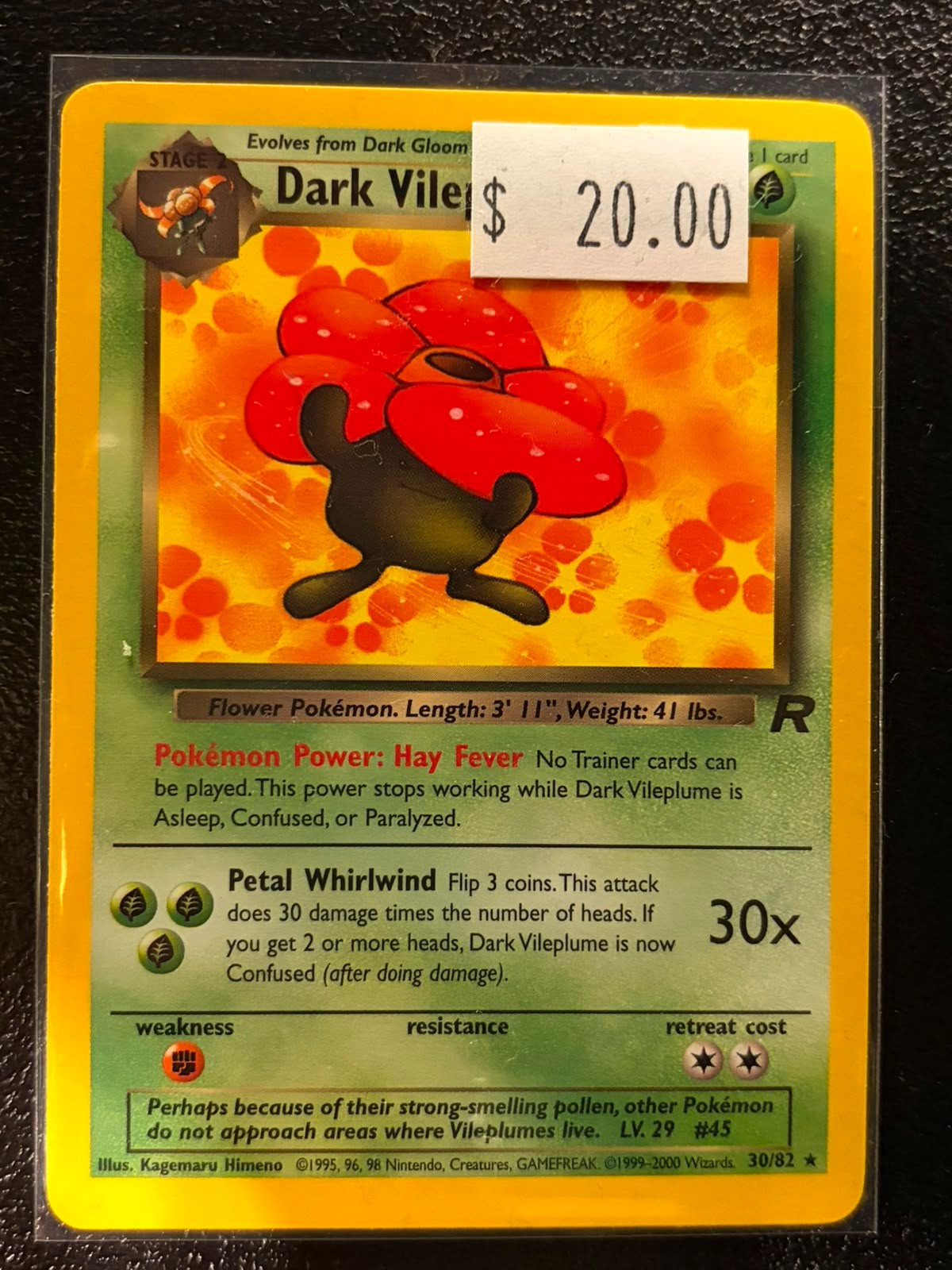 Pokémon Dark Vileplume 30/82