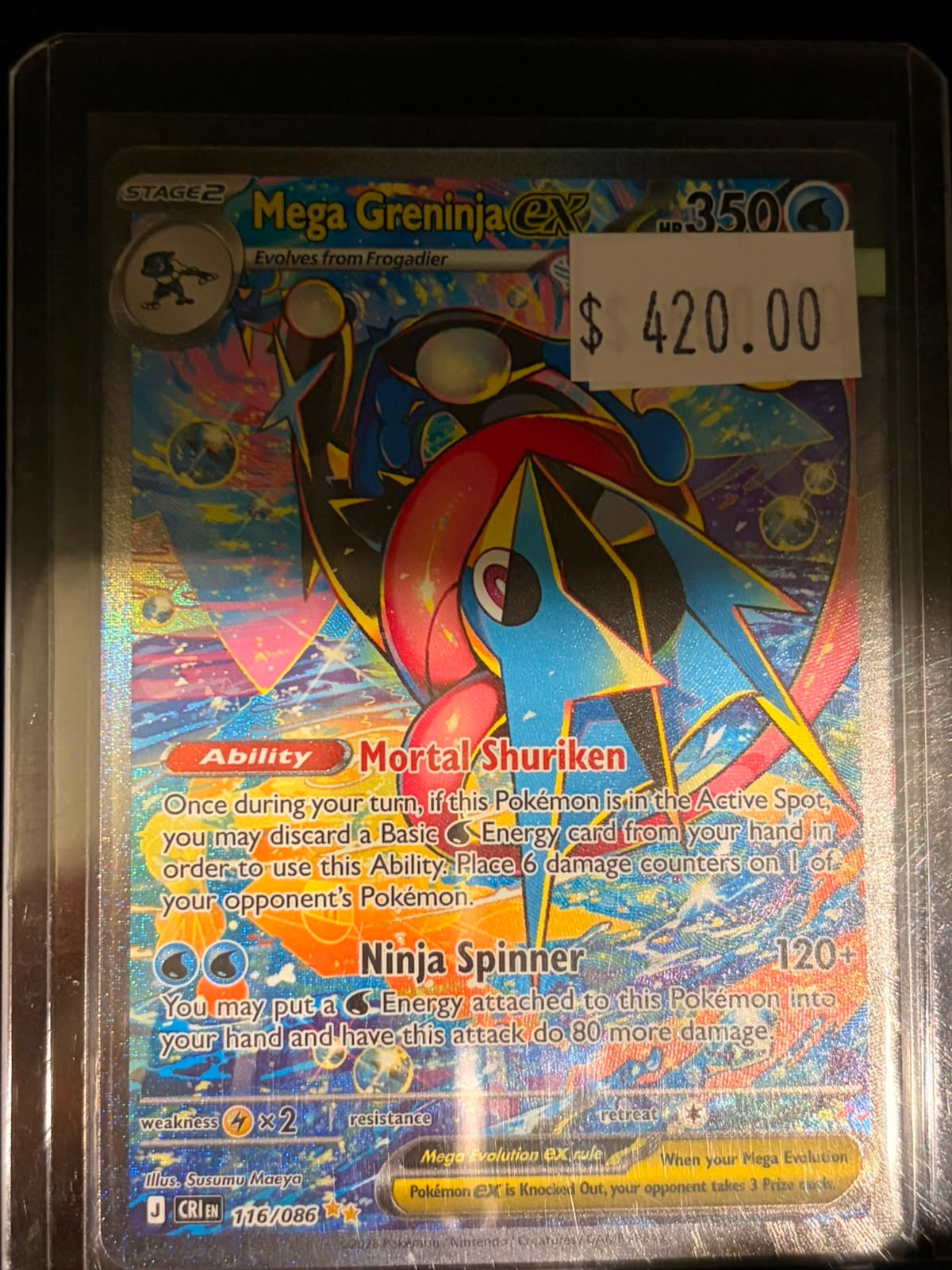 Pokémon Mega Greninja ex 116/086