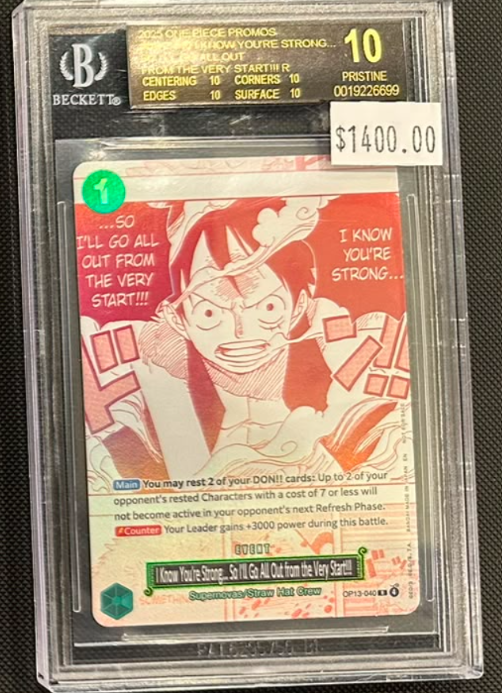 One Piece I Know You're Strong...So I'll Go All Out From the Very Start OP13-040