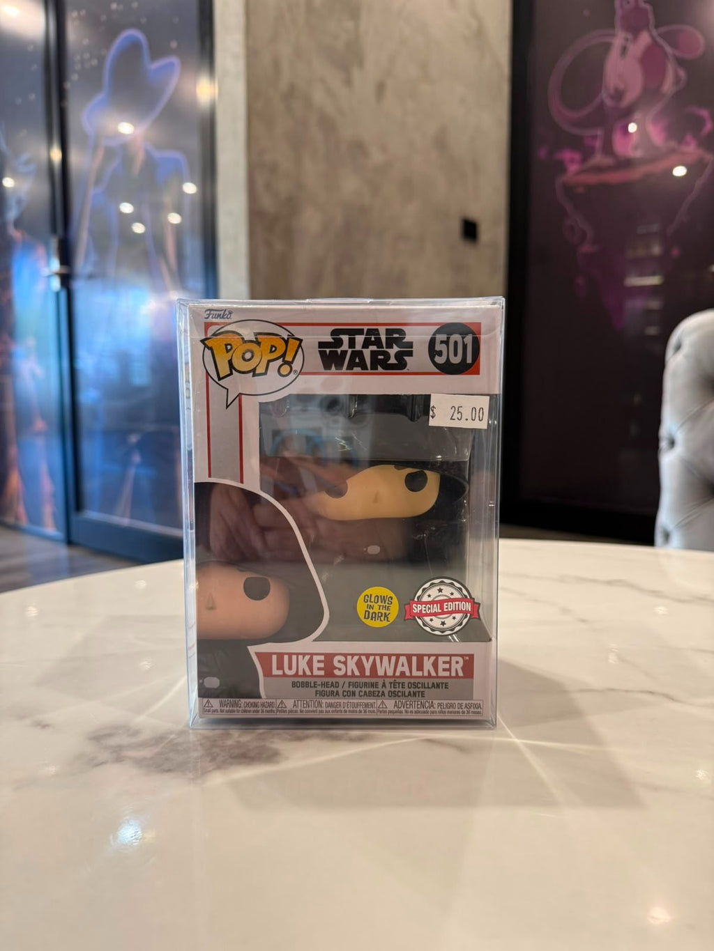 Funko Pop! Star Wars The Mandalorian Hooded Luke Skywalker Vinyl Figure (#501)