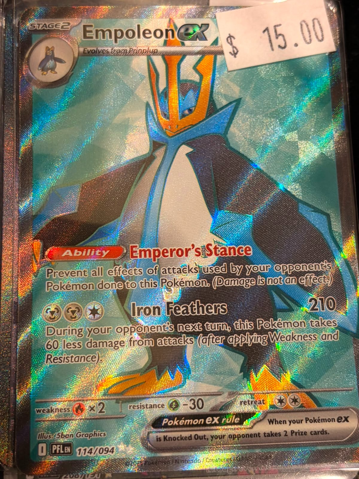 Pokémon Empoleon ex PFL 114/094