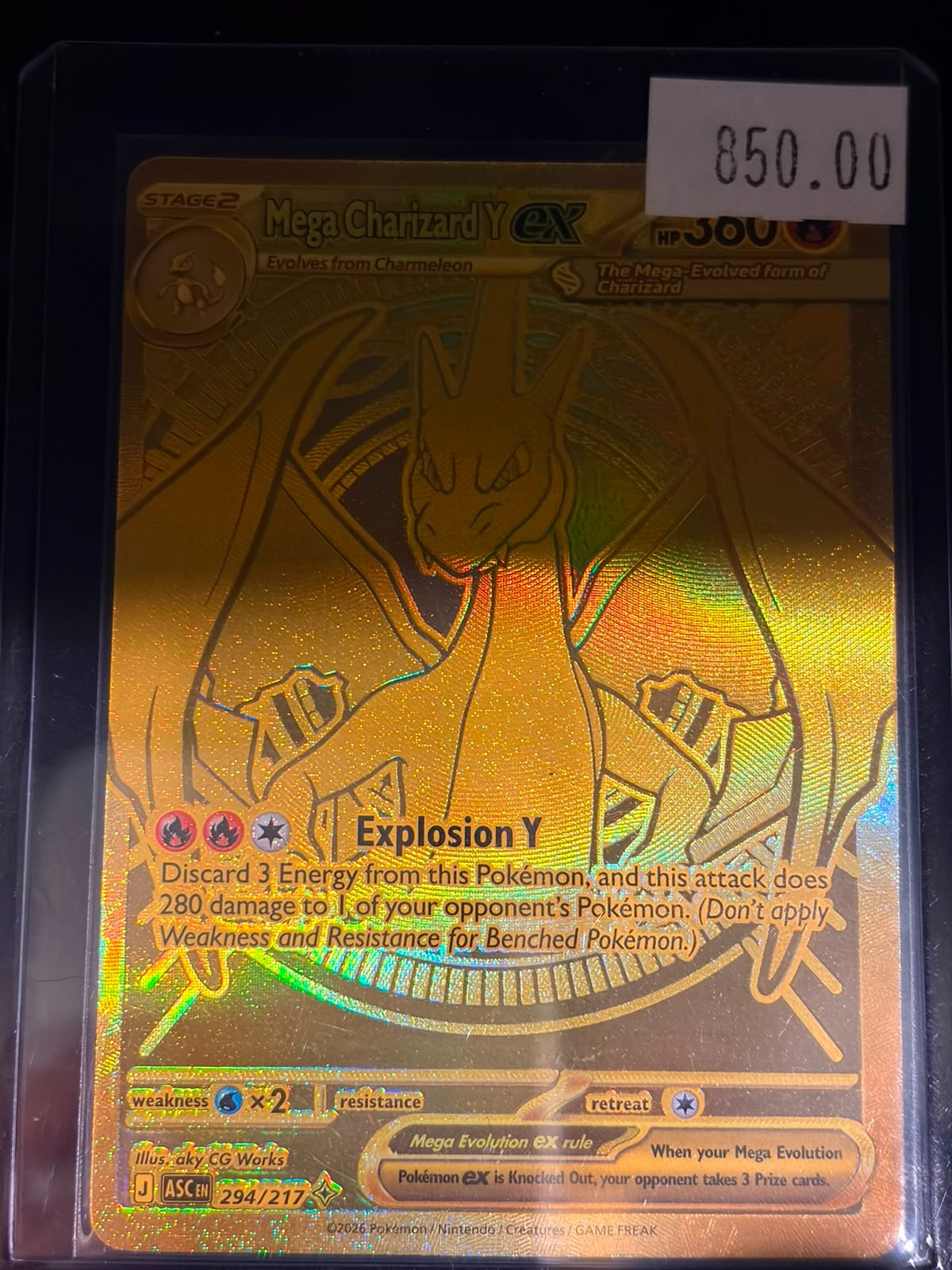 Pokémon Mega Charizard Y ex 294/217